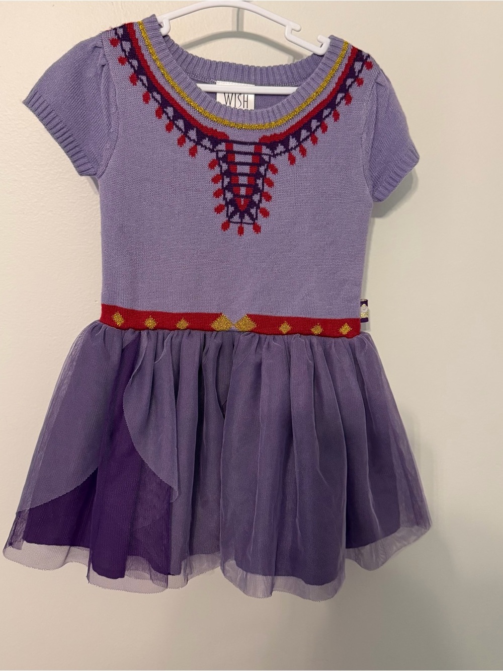 Disney Wish Inspired Knit Tulle Dress Girls Size 2T